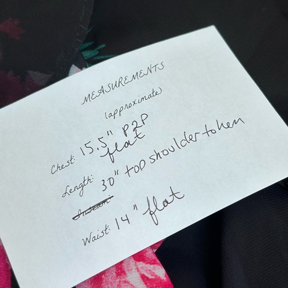 🎀🌹Gorgeous Ribbon and Roses Print Ruffled Corset Mini Dress - Picture 12 of 12